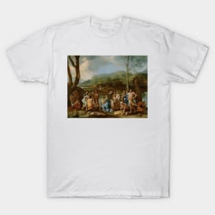 Saint John Baptizing in the River Jordan by Nicolas Poussin T-Shirt